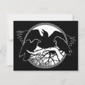 Raven Art Einladungen Personalisierte Kunstkarte (Vorderseite)