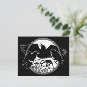 Raven Art Einladungen Personalisierte Kunstkarte (Stehend Vorderseite)