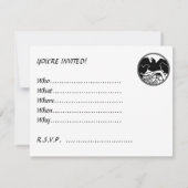 Raven Art Einladungen Personalisierte Kunstkarte (Rückseite)