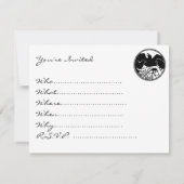 Raven Art Einladungen Personalisierte Kunstkarte (Rückseite)