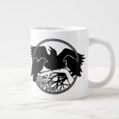 Raven Art Jumbo Tasse Coole Crow Art Cups & Tasse (Rechts)