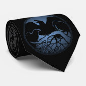 Raven Art Krawatte Wildlife Crow / Raven Necktie G (Gerollt)