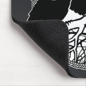 Raven Art Mouspads Coole Crow Art Computergeschenk Mousepad (Ecke)