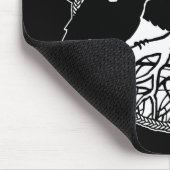Raven Art Mouspads Coole Crow Art Computergeschenk Mousepad (Ecke)