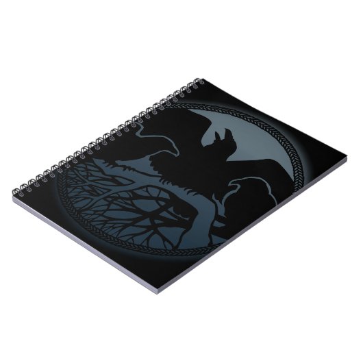 Raven Art Notebook Crow Art Journal Book Notizblock (Linke Seite)