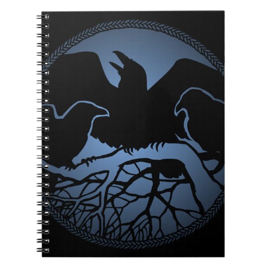 Raven Art Notebook Crow Art Journal Book Notizblock (Vorderseite)