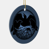 Raven Art Ornament Black Crow Dekorationen Geschen (Rechts)