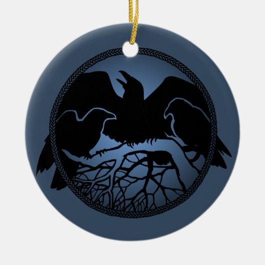 Raven Art Ornament Black Crow Dekorationen Geschen (Vorne)