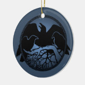 Raven Art Ornament Black Crow Dekorationen Geschen (Links)