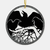 Raven Art Ornament Black Crow Dekorationen Geschen (Vorne)