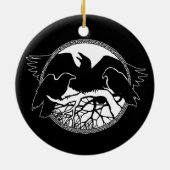 Raven Art Ornament Black Crow Dekorationen Geschen (Hinten)