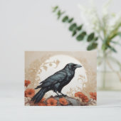 Raven Art Postkarte (Stehend Vorderseite)