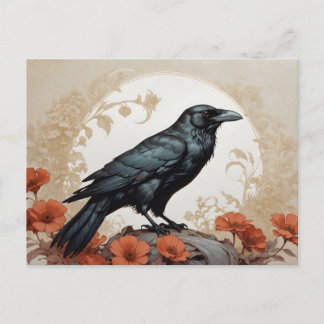 Raven Art Postkarte