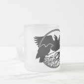 Raven Art Tasse Wild Bird Beer Tasse Raven Gasses (Vorderseite Links)
