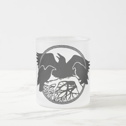 Raven Art Tasse Wild Bird Beer Tasse Raven Gasses (Mittel)