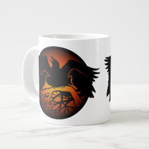 Raven Art Tasse Wild Bird Coffee Tasse Raven Cup