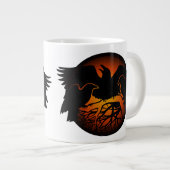 Raven Art Tasse Wild Bird Coffee Tasse Raven Cup (Vorderseite Rechts)