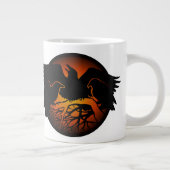 Raven Art Tasse Wild Bird Coffee Tasse Raven Cup (Rechts)