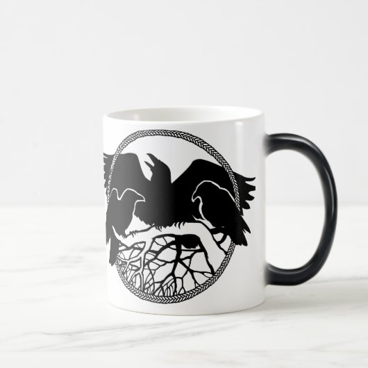 Raven Art Tasse Wild Bird Crow Cup Raven Tasse (Rechts)