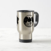 Raven Art Tasse Wild Bird Travel Rake Tasse (VorderseiteRechts)