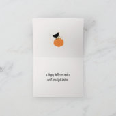 RAVEN AUF PUMPKIN HALLOWEE/FALL-KARTE DANKESKARTE (Innenseite)