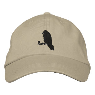 Raven auf Raven Hat bestickt Bestickte Kappe