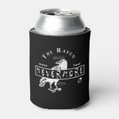 Raven Ayslum (weißer Text) Dosenkühler (Kanne Vorderseite)