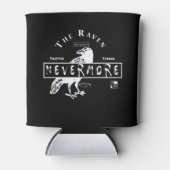 Raven Ayslum (weißer Text) Dosenkühler (Vorderseite)