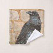 Raven Badhandtuch Set (Waschlappen)