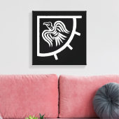 Raven Banner Viking Flag Leinwanddruck (Insitu (Wohnzimmer))