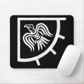 Raven Banner Viking Flag Mousepad (Mit Mouse)