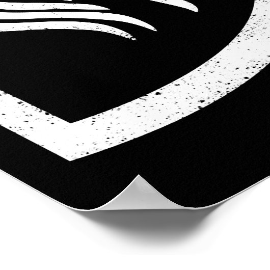 Raven Banner Viking Flag Poster (Ecke)