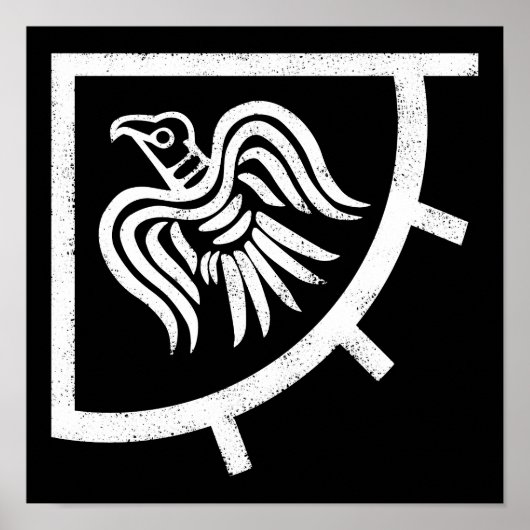 Raven Banner Viking Flag Poster (Vorne)