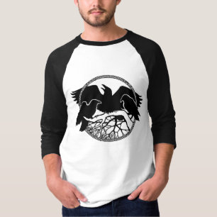 Raven Baseball Jesey Raven / Crow Art Shirts