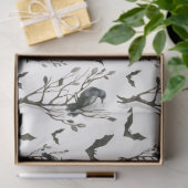 Raven Bat Halloween Geschenkpapier Seidenpapier (Geschenk)