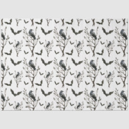 Raven Bat Halloween Geschenkpapier Seidenpapier