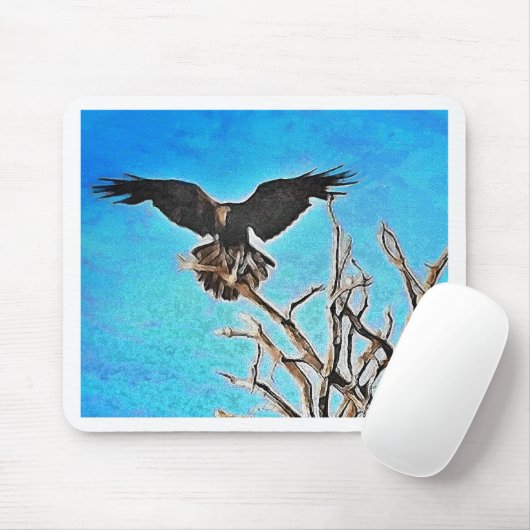 Raven-Baum Mousepad (Mit Mouse)