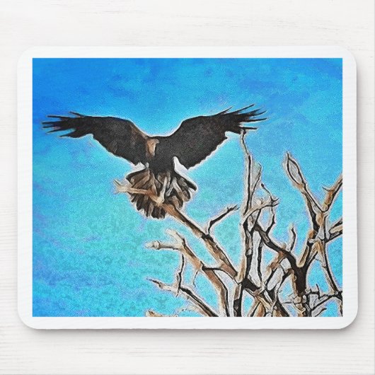 Raven-Baum Mousepad (Vorne)