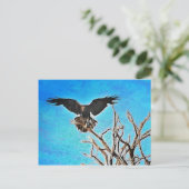 Raven-Baum Postkarte (Stehend Vorderseite)