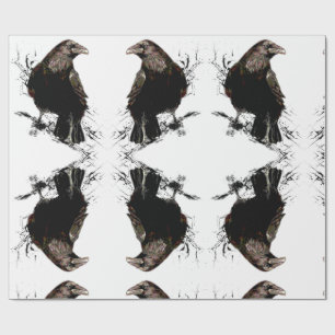 Raven Bird Art Collection Geschenkpapier
