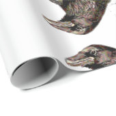 Raven Bird Art Collection Geschenkpapier (Rolleneckpunkt)