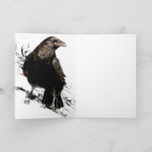 Raven Bird Art Collection Karte (Innenseite)