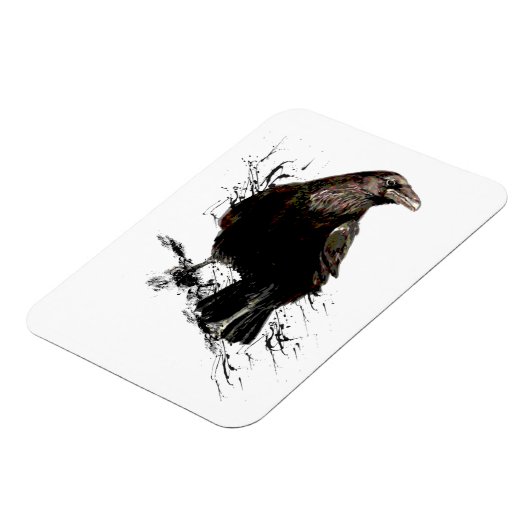 Raven Bird Art Collection Magnet (Linke Seite)