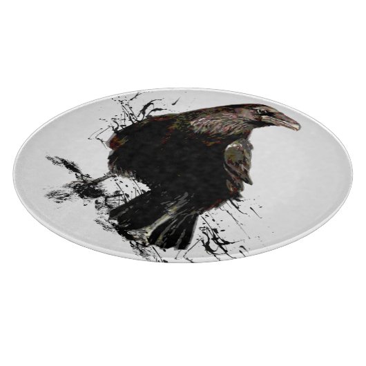 Raven Bird Art Collection Schneidebrett (Ecke)