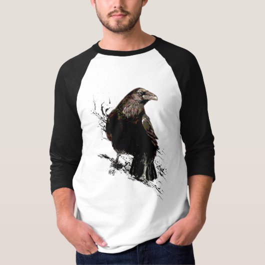 Raven Bird Art Collection T-Shirt (Vorderseite)