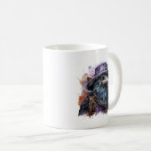 Raven Bird, Assistent für Wasserfarbe Kaffeetasse (VorderseiteRechts)