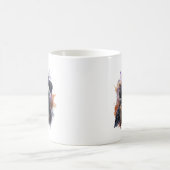 Raven Bird, Assistent für Wasserfarbe Kaffeetasse (Mittel)