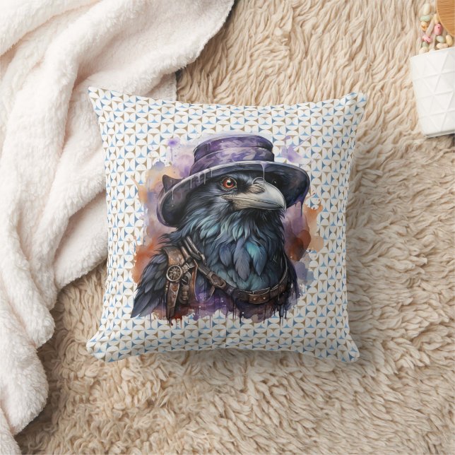 Raven Bird, Assistent für Wasserfarbe Kissen (Decke)