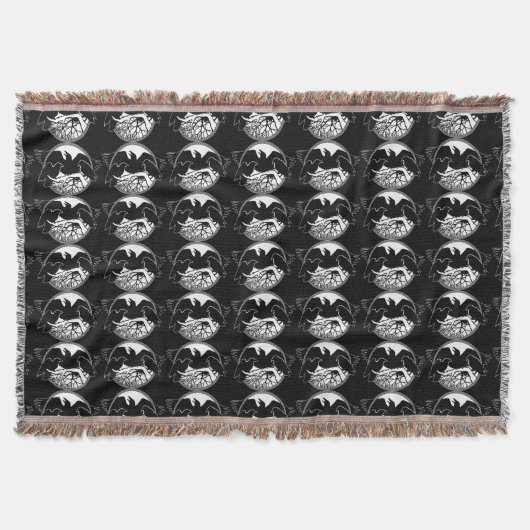 Raven Bird Blanket Spirit Animals Throw Blankes Decke (Vorderseite)