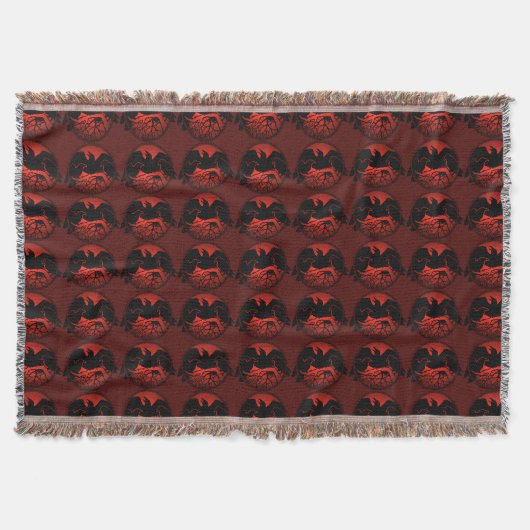 Raven Bird Blanket Spirit Animals Throw Blankes Decke (Vorderseite)